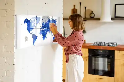 Kozmikus világtérkép mágneses tábla filctollal