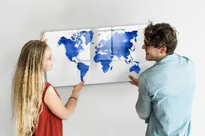 Kozmikus világtérkép mágneses tábla filctollal