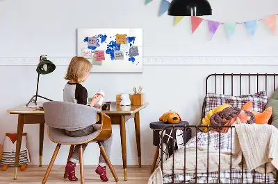Kozmikus világtérkép mágneses tábla filctollal