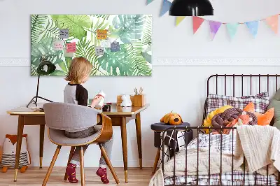 Mágneses törölhető tábla trópusi levelek mintával