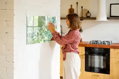 Mágneses törölhető tábla trópusi levelek mintával