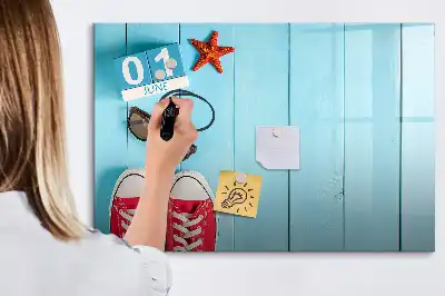 Mágneses tábla filctollal a nyár első napja mintával