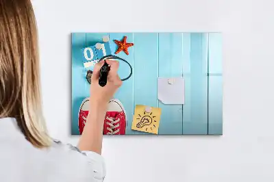 Mágneses tábla filctollal a nyár első napja mintával