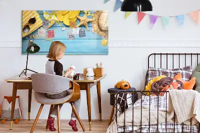 Mágneses törölhető tábla tengerparti kiegészítőkkel