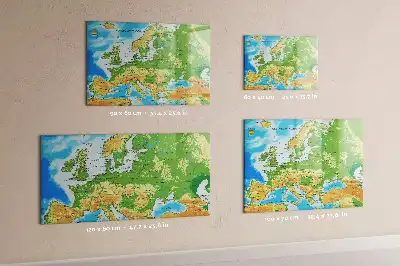 Mágneses törölhető tábla földrajzi világtérképpel