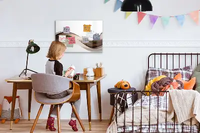 Mágneses törölhető tábla absztrakció vonal mintával