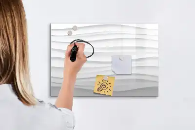 Mágneses törölhető tábla hullámok textúrájával