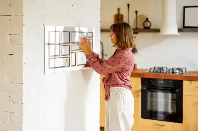 Mágneses törölhető tábla fa kerettel