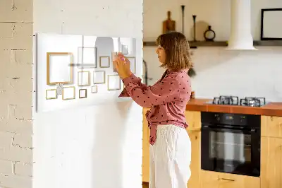 Mágneses tábla filctollal fa kerettel