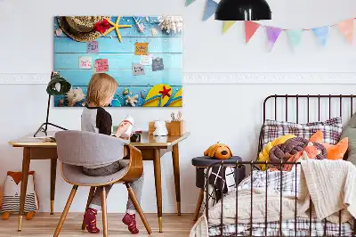 Mágneses törölhető tábla tengerparti mintás változat