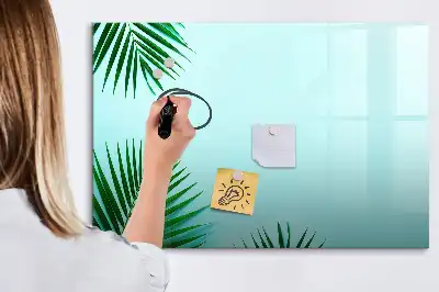 Mágneses törölhető tábla pálmalevelek mintával