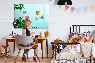 Mágneses törölhető tábla pálmalevelek mintával