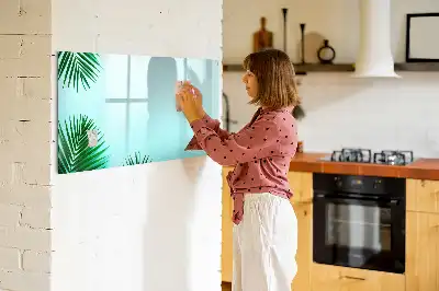 Mágneses törölhető tábla pálmalevelek mintával