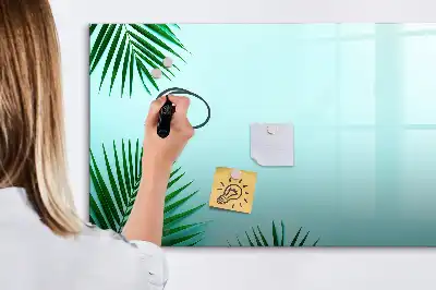 Mágneses törölhető tábla pálmalevelek mintával