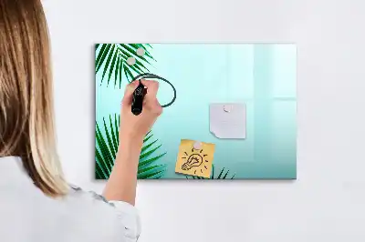 Mágneses törölhető tábla pálmalevelek mintával