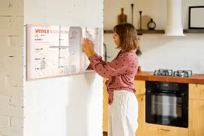 Mágneses törölhető tábla retro stílusú étkezési tervező