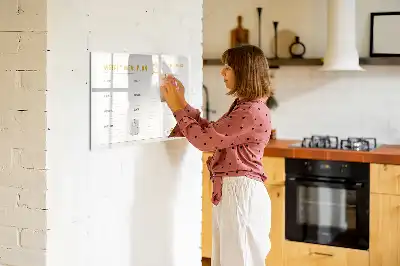 Mágneses törölhető tábla étkezési órarend