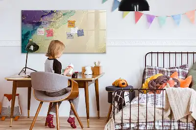 Mágneses törölhető tábla elegáns absztrakt mintával