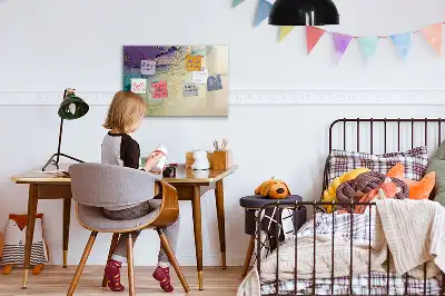 Mágneses törölhető tábla elegáns absztrakt mintával