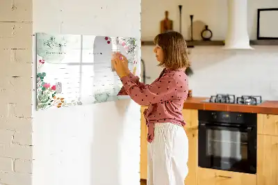 Mágneses tábla filctollal hely a receptnek