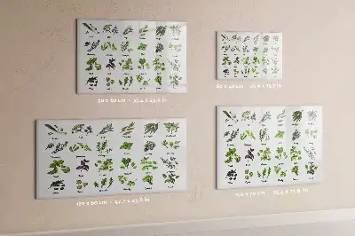 Mágneses törölhető tábla fafajták mintával