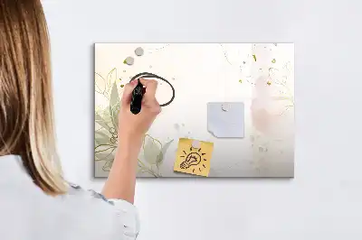Mágneses tábla filctollal pasztell absztrakció kivitelben