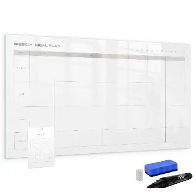 Mágneses menütervező tábla minimalista kivitelben filctollal