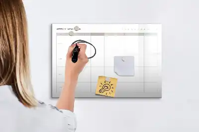 Mágneses menütervező tábla minimalista kivitelben filctollal