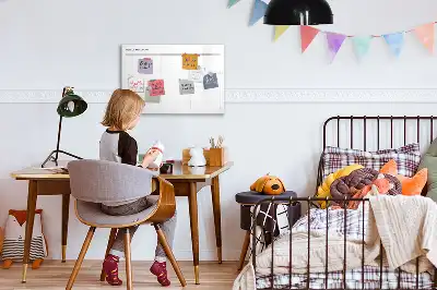 Mágneses törölhető tábla egyszerű menü kivitelben