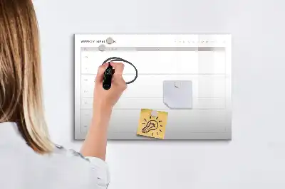 Mágneses törölhető tábla egyszerű menü kivitelben