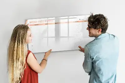 Heti étkezési tervező mágneses tábla filctollal