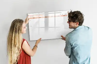 Heti étkezési tervező mágneses tábla filctollal