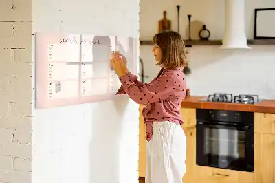 Mágneses törölhető heti tervező tábla bájos kivitelben