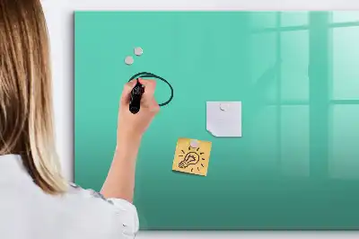 Mágneses tábla filctollal türkiz színű