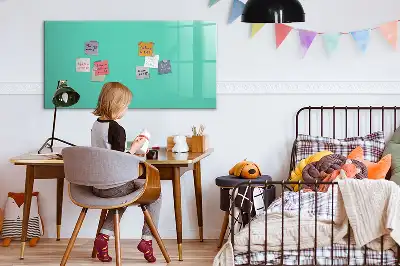 Mágneses tábla filctollal türkiz színű