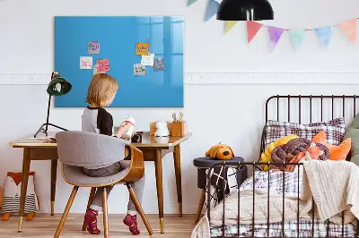 Mágneses törölhető tábla világoskék színű