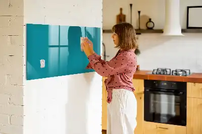 Mágneses tábla filctollal tengeri színű