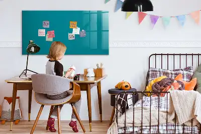Mágneses tábla filctollal tengeri színű
