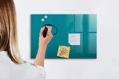Mágneses tábla filctollal tengeri színű
