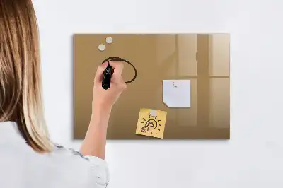 Mágneses törölhető tábla sötétbézs színű