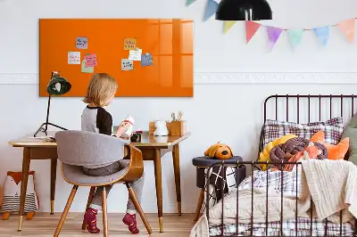 Mágneses törölhető tábla narancssárga színben