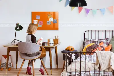 Mágneses törölhető tábla narancssárga színben