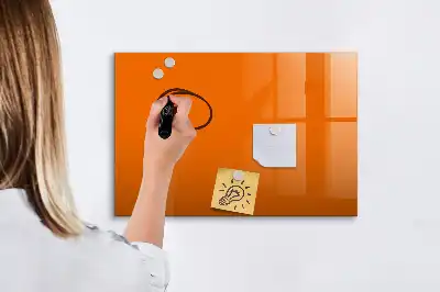 Mágneses törölhető tábla narancssárga színben