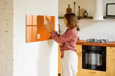 Mágneses törölhető tábla narancssárga színben
