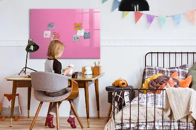 Mágneses tábla filctollal rózsaszín színben