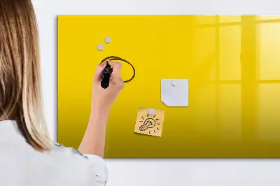 Mágneses törölhető tábla világossárga színben
