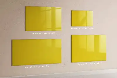 Mágneses törölhető tábla világossárga színben