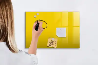 Mágneses törölhető tábla világossárga színben