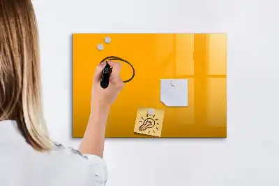 Mágneses tábla filctollal aranysárga színben