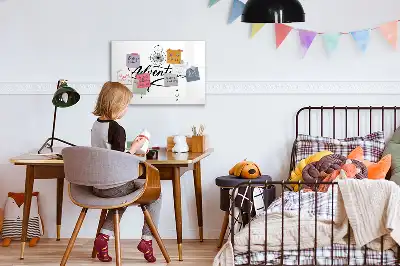 Mágneses törölhető tábla Kaland mintával